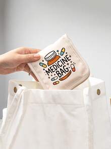 彩色卡通药丸图案便携式药袋,多功能旅行药品收纳盒,轻巧设计,易于放入包/钱包,适用于药袋、药盒和旅行药包,适合旅行、上班族、学生、家庭使用,也适合日常使用、旅行、办公、户外活动。药盒、药盒、药瓶、药罐、医院包、急救包、药品整理器、药品收纳袋、旅行必备包袋、旅行度假必备品 - 彩色 - 查看 9