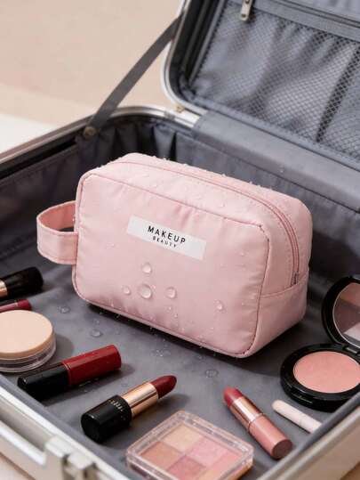 1 túi đựng mỹ phẩm chống nước, túi đựng đồ du lịch xách tay cho nữ, túi đựng đồ vệ sinh cá nhân và trang điểm dung tích lớn.
