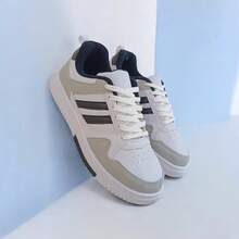 Men's Casual Street Sneakers, Premium Skater Line, Comfortable, New Release, Fast Shipping. - 白色 黑色 - 查看 2