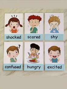 1pc Unisex Waterproof Laminated Flash Cards, Toddler Learning Set For Alphabet & Animal Recognition, Early Childhood Educational Toys For Vocabulary Building, Preschool Learning Materials For Parents & Kids - Birthday Gift, Christmas Gift, Perfect Gift, Stationery, Stress Ball - Multicolor - View 5