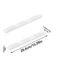 2/4/8pcs No-Drill Self-Adhesive Sliding Rail - Drawer Slide Track, Drawer Organizer Basket Slide Rail, Drawer Storage Box Accessories, Storage Box Slide Rail, Use Telescopic Slide Rail Accessories To Upgrade Drawers, Can Be Hung For Storage Accessories, Suitable For Home Organization, Wardrobe Organization Tools, DIY Drawer Slide - Multicolor - View 9