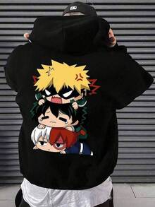 Men Outdoor Hoodies & Sweatshirts - Black - View 7