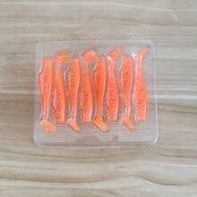 6厘米8克软饵，仿生鱼饵，路亚钓具，TPE材质，高弹性和抗撕裂性，适用于冰钓、微型鱼钓、淡水和海水垂钓 - 彩色 - 查看 16