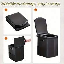 Portable Folding Camping Toilet For Car Outdoor Travel Odor-Resistant Adult Portable Toilet