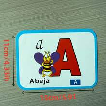 28 piezas Rompecabezas de Cognición del Alfabeto, Tarjetas Didácticas, Tarjetas de Educación Temprana, Herramientas Auxiliares de Tutoría y Entrenamiento, Experiencia de Aprendizaje Interactivo para Lectores Principiantes, Herramienta Ideal para Maestros en el Aula - Multicolor - Ver 10