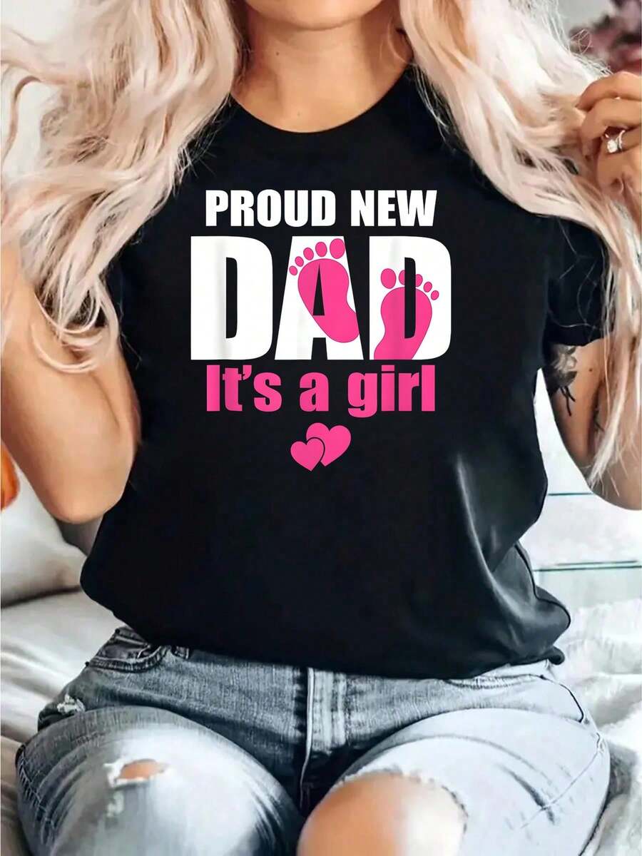 Tee Proud Daddy-Shirt - Black - View 1