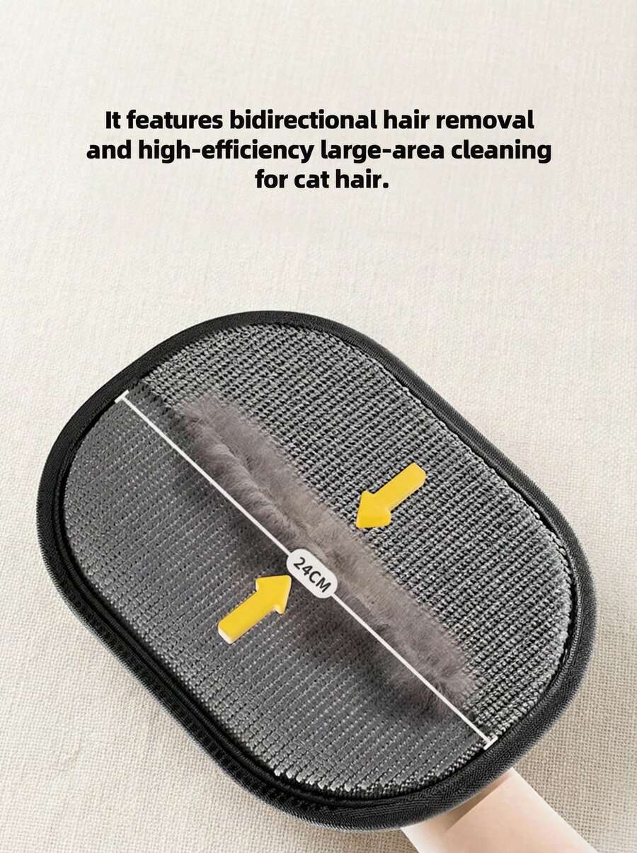 PETSIN 1只/2只宠物毛发去除手套，静电宠物毛发去除器，可重复使用的猫狗毛发去除器，适用于沙发、家具、地毯、汽车座椅，宠物美容手套。