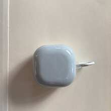 Minimalistiskt blått lock med vit bas, stänkbläck med hängande ring, hörlursfodral kompatibelt med Pro 2, sött Apple 4 minimalistiskt 3 nya 1/2 generationens hörlursfodral för kvinnor, skyddande fodral - Aprikos - Visa 7