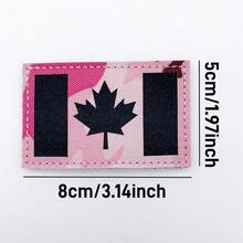 Iron-On Canada Flag Patch With Hook & Loop Fastener - Durable, Easy Attach Tactical Applique For Sewing And Knitting Supplies - Multicolor - View 7