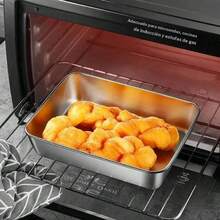 Caja de acero inoxidable para almacenar alimentos con tapa, contenedor para almacenar alimentos de 5 unidades, caja para almacenar alimentos para cocina doméstica, utensilios y gadgets de cocina - Plateado - Ver 8
