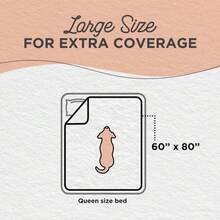 Best Friends By Sheri Calming Shag Cat And Dog Blanket With Non-Skid, Water Resistant Base, Machine Washable, Taupe, 60" X 80" - ColorF - 查看 5