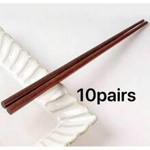 20支/10双可重复使用防滑筷子，适用于寿司、饺子、面条、火锅、韩式和中式菜肴 - 彩色 - 查看 9