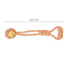 7pcs Rope Dog Chew Toys - Durable, Teething, Compact Design, Sturdy Structure, Ideal For Small & Medium Dogs, Perfect Dog Gift, Warm Companion - Orange - View 5