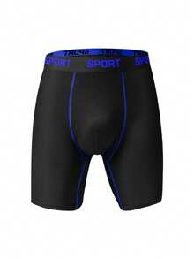 Men's 5 Packs Comfort Underwear: "IDXOEE" Print Elastic Waistband Soft High Stretch Durable Daily Boxer Briefs - Multicolor - View 6