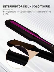 Plancha para Cabello 2 en 1, ¡Alisa y Riza con un Solo Dispositivo! Tecnología Iónica y Placas de Cerámica para Brillo Extremo. Calentamiento en 30 Segundos, Perfecta para Estilos Diarios - Multicolor - Ver 10