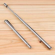 1pc Retractable Stainless Steel Pointer Pen, 6 Segments, Suitable For Teaching Instruments