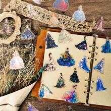 50 Pieces Of Castle Princess Transparent Laser Stickers - Perfect For Laptops, Water Bottles, Skateboards, Etc. - Ideal Holiday And Reward Gifts~~~Available For All Kinds Of Holidays~~~~ - Multicolor - View 10