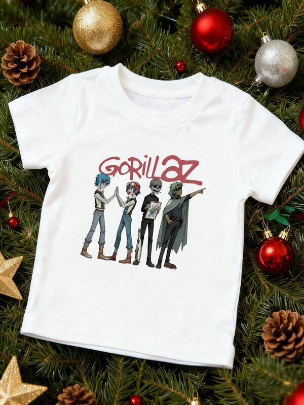 2026 Men Women 100% Cotton Casual T-Shirt Girls'  & New Year T-Shirt - With Red Gorilla Graphic & Gorilla Lettering - Soft Breathable Knit Fabric - Casual Everyday & Holiday Party OutfitValentine's Day Gift, Couple Outfit, Cool Top, Suitable For Gifting  Graphic Tee Funny T Shirt Breathable Cotton Crew Neck T-Shirt, Designed For Outdoor Life, Journeys, Hiking Trails, And Everyday Relaxed Style