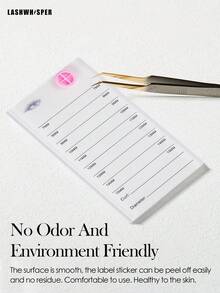 1 pieza Bandeja acrílica para extensiones de pestañas, Caja de almacenamiento de extensiones de pestañas, Almohadilla de extensión, Bandeja para pestañas, Bandeja para pegamento, Soporte independiente - Multicolor - Ver 1