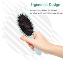 Fvaql Curly Hair Brush,Curl Defining Brush Defining With Side Gear For Combing, Shaping, And Styling Curly Hair, Uitable For All Hair Types, For Both Men And Women(Pink) - ColorB - 查看 5