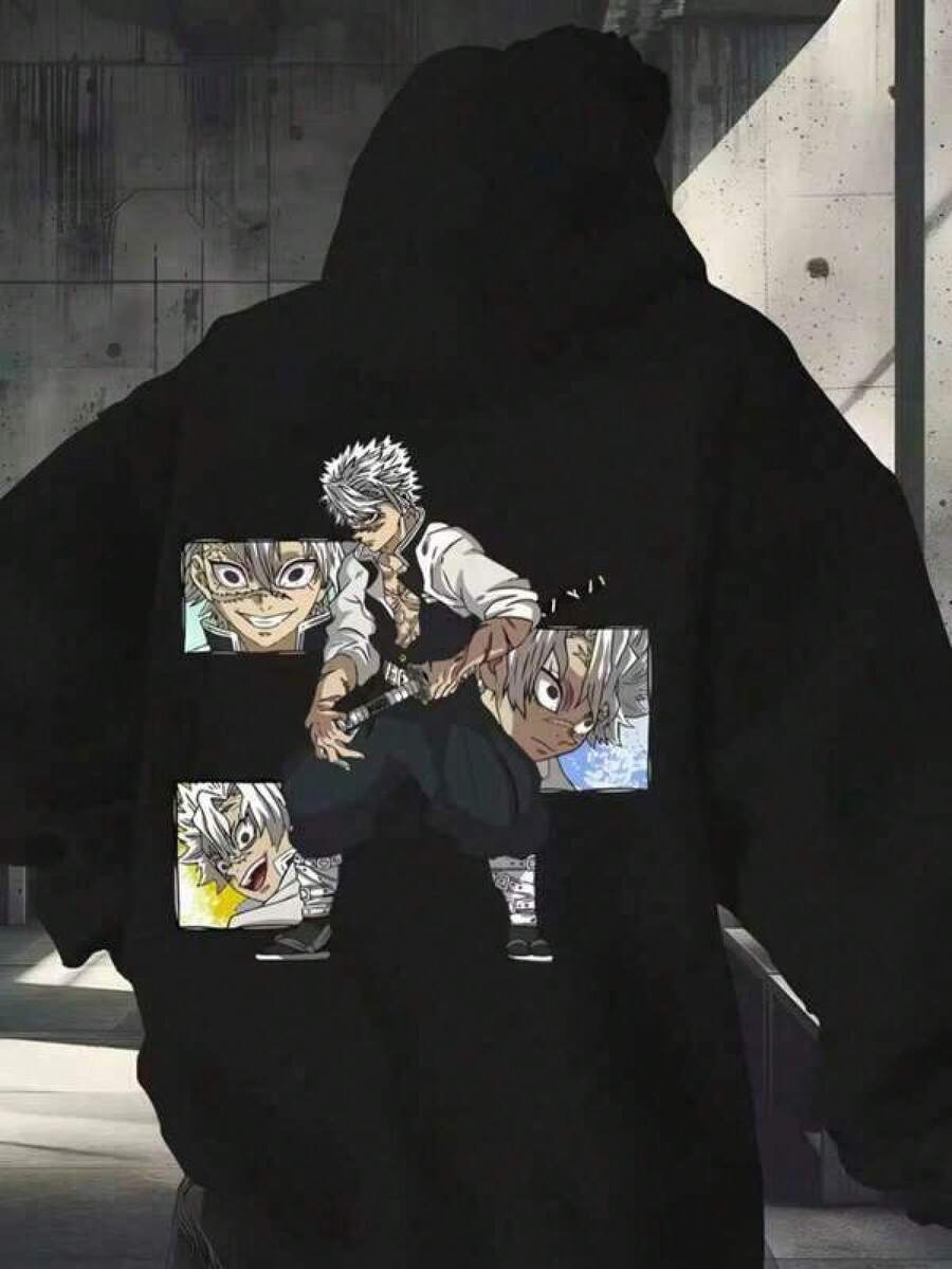 Men Outdoor Hoodies & Sweatshirts - Black - View 1