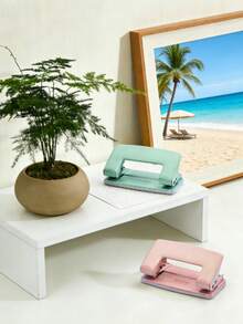 1pc Manual Hole Punch - Portable Hole Puncher With Punching Die, Suitable For Binding Loose-Leaf Files, Organizing Binders - No Battery Required, Applicable For Office, Student, DIY, Office - For Paper, Cardboard (Manual Hole Punch) - No Power Supply Needed - Multicolor - View 12