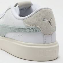 Puma 经典复古休闲舒适T字头女式白色运动鞋 39773407 - 彪馬白-冰藍色 - 查看 10