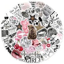 50pcs Silver Lucky Stickers, Aesthetic Stickers, Y2K Stickers, Y2K Core Stickers, Y2K Gifts, Valentines Stickers, Retro Stickers, 90s Stickers, Waterproof Vinyl Stickers, Suitable For Envelopes, Water Bottles, Computers, Laptops, Phones, Luggage, Notebooks, Refrigerators, Etc. - D - View 9