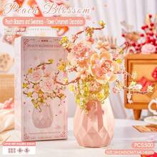 300+Pcs Home Decor Artificial Flowers, Everlasting Flowers, Building Blocks Flowers, Gardenia, Tulip, Jasmine, Carnation, Rose, Cherry Blossom, Lily, Sunflower, Daisy, Peony, Orange Tree, Violet, Suitable For Valentine's Day/Mother's Day/Thanksgiving/Birthday/Christmas - Multicolor - View 33