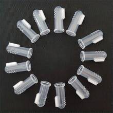 20支/10支/5支/1支装宠物指套牙刷，宠物牙齿清洁刷，宠物牙齿清洁工具，硅胶牙刷，幼犬幼猫指套牙刷，小型宠物牙刷，适用于犬猫 - 無色 - 查看 6