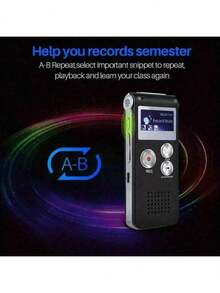 Mini Digital Voice Recorder, Suitable For Lecture Recording - Suitable For Students, Teachers, Journalists | Requires Adapter To Connect To Smartphone