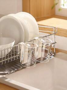 Cutlery Drainer Basket Wall-Mounted Kitchen Drain Rack For Utensils For Utensils Knives And Forks - Plastic Cutlery Holder Kitchen Drainer Organizer Space-Saving Design For Home Use Back To School Supplies Kitchen Utensils - White - View 12
