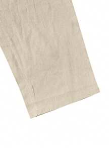 Men's Breathable Thin Linen Loose Casual Sports Pants, Suitable For Beach, Spring/Summer