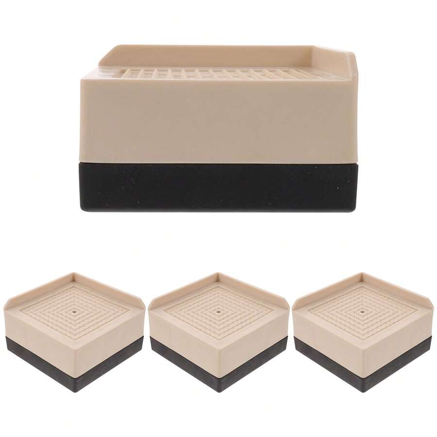 4pcs Bed Risers Furniture Riser Desk Table Height Lifter Heavy Duty Furniture Lifter - Nhiều màu - Xem 1