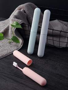 1/3/5 cái Hộp đựng bàn chải đánh răng du lịch cầm tay, phù hợp cho bàn chải đánh răng thủ công và điện, áp dụng cho phòng tắm, phòng tập gym, du lịch, kỳ nghỉ, du thuyền, bãi biển, cắm trại ngoài trời, ký túc xá và các tình huống khác - Nhiều màu - Xem 3
