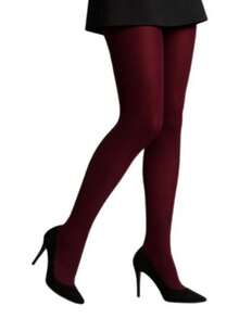 Selene Women's Basic 40 Denier Pantyhose With Elastane 9650 - Màu Đỏ Sâu - Xem 2