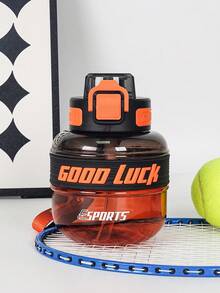 1pc 600ml/26oz Gradient Colorful Tumbler Cup, Gradient Grenade-Shaped Water Bottle With Handle Strap, Durable And Portable For Outdoor Sports, Running, Fitness, Swimming, Camping, Suitable For Various Festivals And As A Gift - Multicolor - View 13