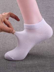 5/10 Pairs Minimalist Casual Boat Socks For Everyday Wear - Multicolor - View 8