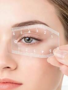 5片装可重复使用透明眉形模板 - 精准测量工具，清晰标记，适用于纹眉、修眉，适合初学者和专业人士 - 耐用易清洁，适合沙龙或家庭使用 - 边缘光滑，易于使用，附赠一支睫毛刷 - 彩色 - 查看 4