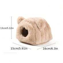 1 chiếc ổ trú đông nhỏ cho động vật, nhà ẩn náu cho chuột hamster, giường ấm áp cho nhím, chinchilla, sóc. - Nhiều màu - Xem 2