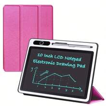 10.1 英寸液晶手写板（带保护套） - 非常适合记笔记、素描和数字艺术创作 - 适用于家庭、学校、办公室和其他环境，是一款很棒的记事本平板电脑。
