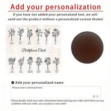 1pc Customized Engraved Leather Coaster, Personalized Name Drink Coaster, Kitchen Coaster, Desk Coaster, Dining Coaster, Wedding Coaster, Coaster Gift, Wedding, Couple, Housewarming, Party, Business, Library, Colleague, Boss, Birthday, New Year, Thanksgiving, Valentine's Day Gift - Multicolor - View 10