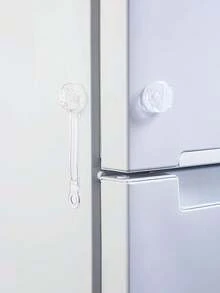 12pcs/10pcs Baby Safety Locks, Child Proof Drawer Cabinet Locks - Quick & Easy Adhesive Cupboard Drawer Latch, No Screws & Magnets, Multi-Purpose Furniture, Fridge, Oven, Toilet Seat Locks - Clear - View 5