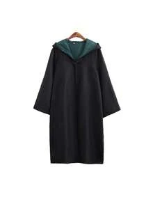 A Magic Wizard Cloak, Unisex Hooded Cloak Suitable For Role-Playing And School Activities, Authentic Wizard/Witch Robe, Advanced Fantasy Costume With Adjustable Hat, Neutral Magic Cloak, Adult Wizard Hooded Cloak Set, Anime Exhibition Role-Playing Costume - Multicolor - View 13