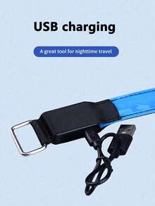 LED网格发光臂章 反光LED灯臂章，派对用品，运动腕带，适用于跑步、徒步旅行、露营、派对，可充电 - 彩色 - 查看 9