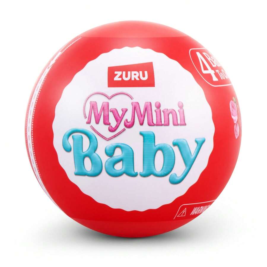 El nuevo juguete de bola sorpresa mini de ZURU es un juguete de juego de simulación mini, recomendado como un regalo de juguete. - Rojo - Ver 1