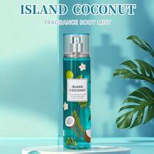 20 Varieties Of Women's Body Mist Perfume Spray, 8 Fl.Oz Long-Lasting Floral Fruity Spray With Non-Greasy Alcohol-Based Formula. Suitable For Hair & Body, Ideal For Parties, Dates & Gifting. Lightweight And Smooth Application.Valentine's Day Gift - ISLAND COCONUT - 查看 3