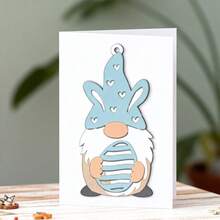 创意矮人切割模具，DIY剪贴簿相册和压花模板，贺卡制作工具，卡片纸切割工艺品，礼品卡制作模板模切。 - 銀色 - 查看 2