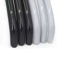 10个加厚防滑衣架 - 半圆形金属衣架，适用于卧室、宿舍和衣柜存放干湿衣物