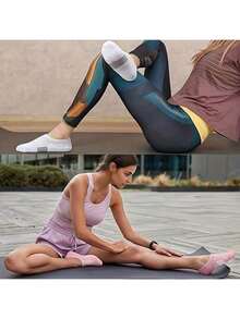 6 Pairs Of Solid Color Spring And Summer Thin Casual Women's Sports Socks, Suitable For Daily Travel And The Perfect Choice For Outdoor Sports - 6 Pairs Of White - View 4
